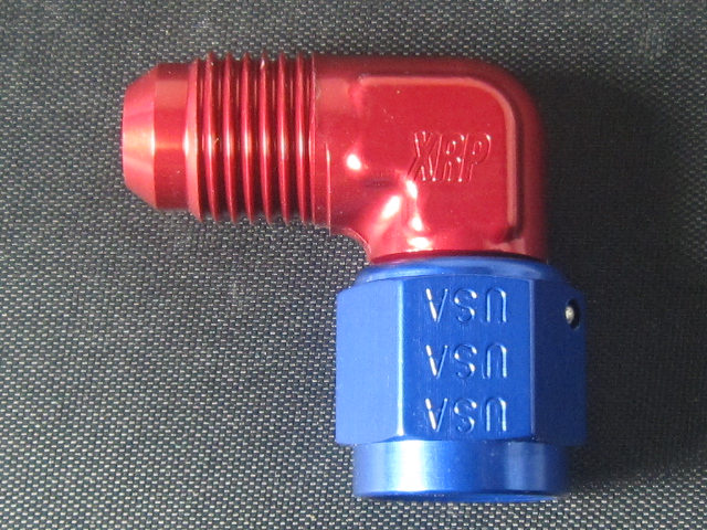 (image for) -4 90º Female Swivel to Male AN - Aluminum